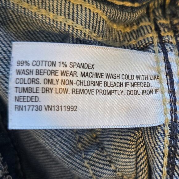 Cat & Jack Little Girls Carpenter Blue Jeans Size 6 Ankle Straight Denim Trendy - Picture 8 of 8